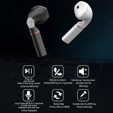 Mini Wireless Bluetooth Car Earphone with Mic - Business Driving - White - Extra Image