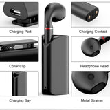 Mini Wireless Bluetooth Car Earphone with Mic - Business Driving - White - Extra Image