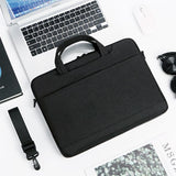 Waterproof Oxford Cloth Laptop Handbag - Fits 13.3-14 Inch - P510 - Grey - Top-Down View