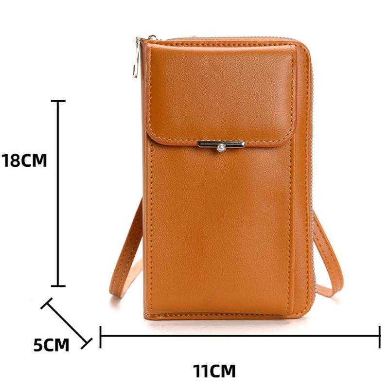 Women Crossbody Cell Phone Wallet Storage Bag - Green