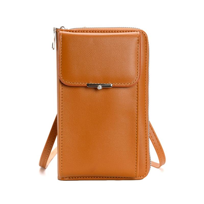 Women Crossbody Cell Phone Wallet Storage Bag - Green