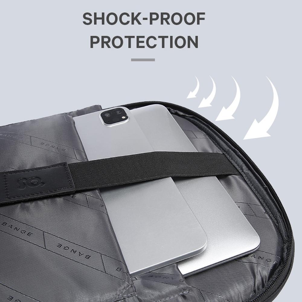 Waterproof Anti-Theft Laptop Backpack For Daily Work And Business - 15.6 Inch - Grey