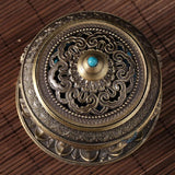 Medium Eight Treasure Incense Burner Decoration - Perfect for Home - Pale Red - Top-Down View