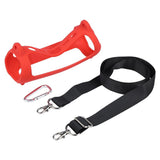 Portable Silicone Case with Shoulder Strap for Jbl Flip 6 Speaker - Red - Front View