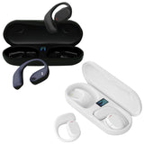 Wireless Bluetooth Sports Earphone - Js270 Hanging Ear Design - White - Side View
