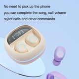 Wireless In-ear Tws Earphone for Hifi Music and Gaming - Black - Top-Down View