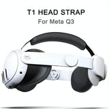Elite Vr Headset Strap for Meta Quest 3 - Adjustable - Black - Side View