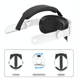 Elite Vr Headset Strap for Meta Quest 3 - Adjustable - Black - Rear View