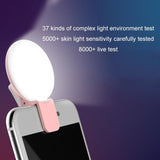2-pack Led Selfie Light for Mobile Phone Photography - Pink - 45-Degree Angle
