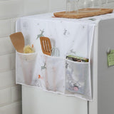 Waterproof Kitchen Storage Dust Cover for Refrigerator - Close-Up Angle