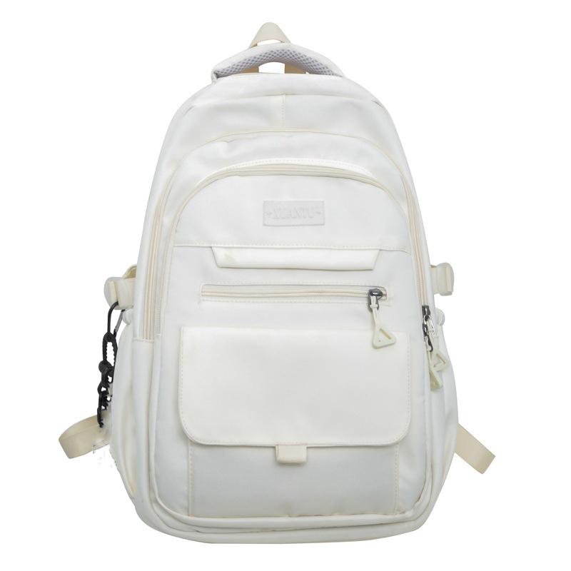 Simple Oxford Cloth Travel Backpack For Students 45 X 31 X 18Cm - White
