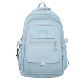 Simple Oxford Cloth Travel Backpack For Students 45 X 31 X 18Cm - White