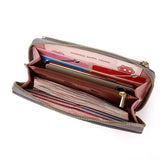Touch Screen Cross Body Phone Bag Large Capacity - Red - 45-Degree Angle