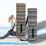 Thick Yoga Mat Bag Warm Color - Ice - Rear View