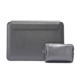13-Inch Multifunctional Laptop Stand Bag - Black - Gray With Power Bag - Front View