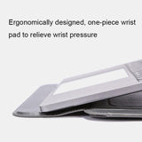 13-Inch Multifunctional Laptop Stand Bag - Black - Gray With Power Bag - Rear View