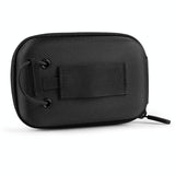 Lightweight Golf Rangefinder Waist Pack - Portable Belt Bag - Gray-Red - Top-Down View