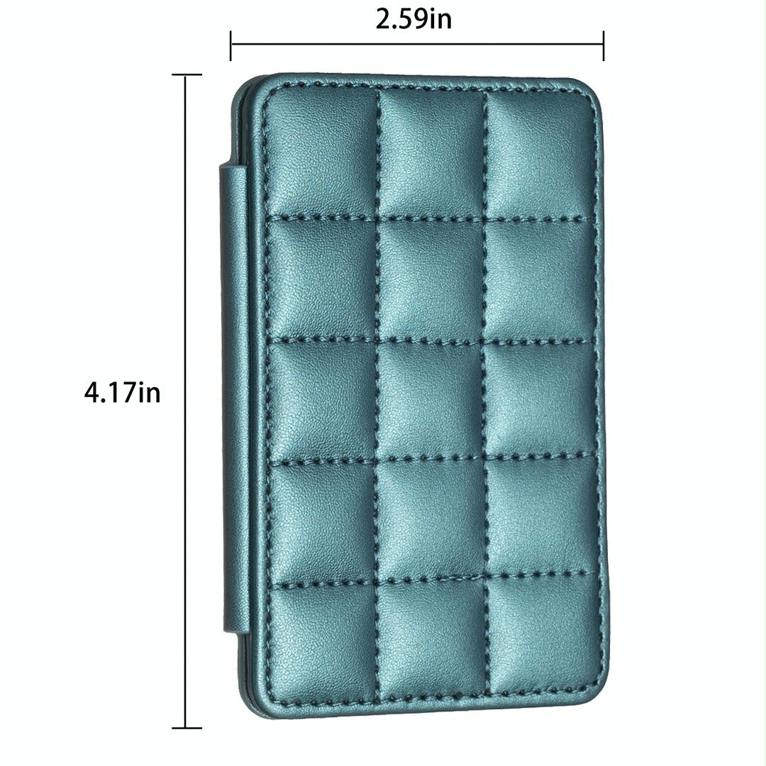 Grid Pattern Card Bag Sticker For Mobile Phones - Pink