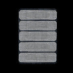 5-piece Self-adhesive Mosquito Stickers for Screen Windows with Drain Holes - White