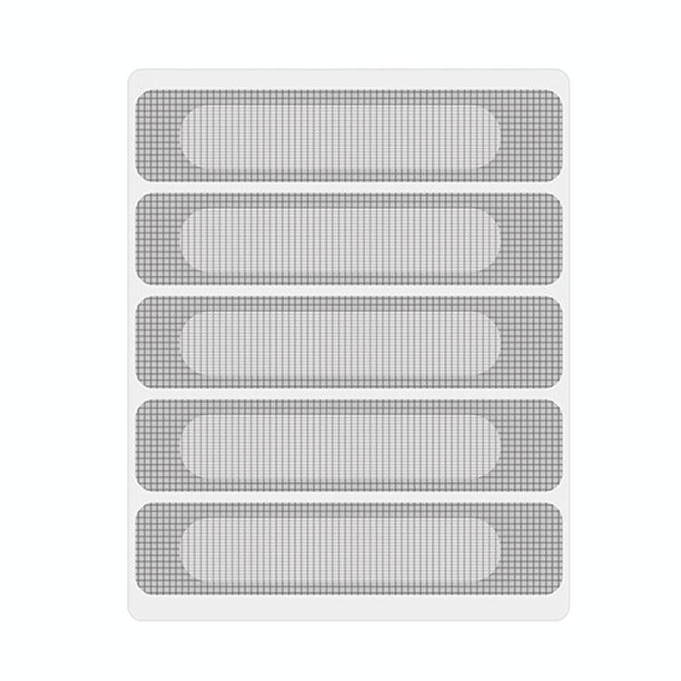 5-piece Self-adhesive Mosquito Stickers for Screen Windows with Drain Holes - White