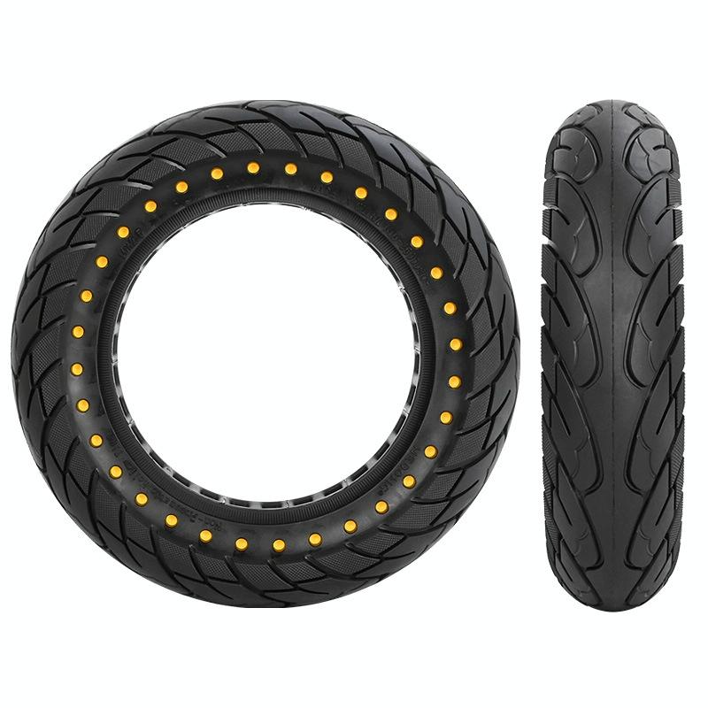 10 Inflatable Honeycomb Solid Run-flat Tire Electric Scooter - 36Mm Slot Yellow