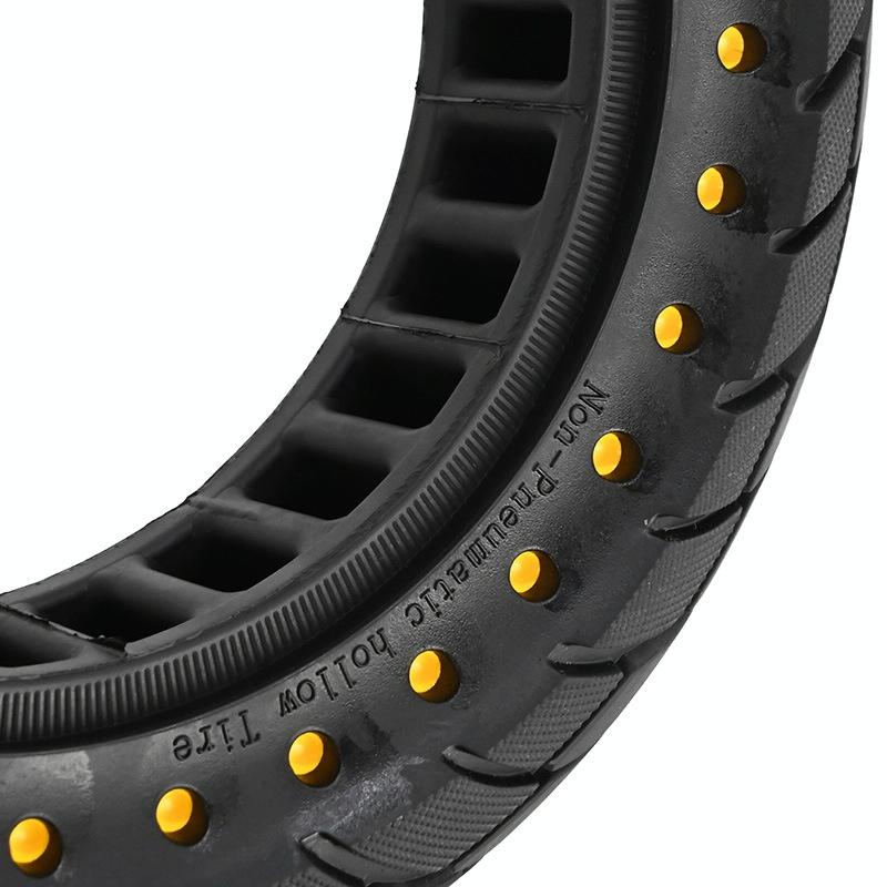 10 Inflatable Honeycomb Solid Run-flat Tire Electric Scooter - 36Mm Slot Yellow