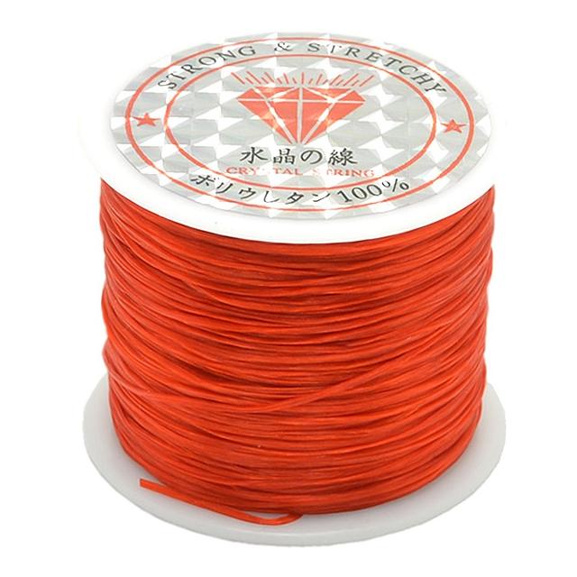 2 Pack 50M 0.5Mm Elastic Cord For Jewelry Making - Brown