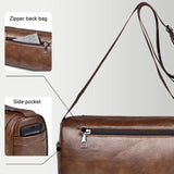 Waterproof Men Crossbody Backpack Large Capacity - Brown - Extra Image