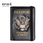Multi Card Passport Holder Anti Magnetic Wallet - Black