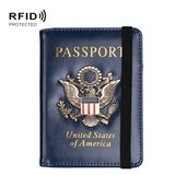Multi Card Passport Holder Anti Magnetic Wallet - Black