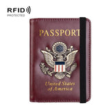 Multi Card Passport Holder Anti Magnetic Wallet - Black - Extra Image