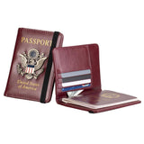 Multi Card Passport Holder Anti Magnetic Wallet - Black - Extra Image