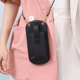 Compact Cell Phone Crossbody Bag - Red - Close-Up Angle