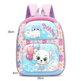 Kindergarten 3d Cartoon School Bag - Ideal for Little Ones - Bear - Top-Down View