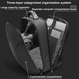 Men Commuter Laptop Backpack - Gray - Extra Image