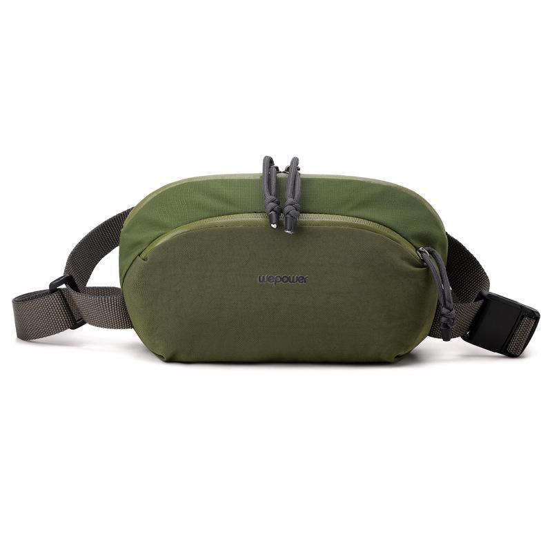 Men Personalized Chest Bag For Commuting - Brown