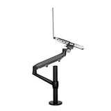 Adjustable Laptop Monitor Stand Mount - Aluminum Alloy - Silver - Low Angle