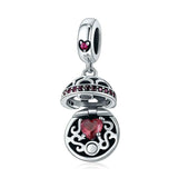 925 Sterling Silver Zircon Pendant With Parts - Scc689-A - Close-Up Angle