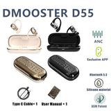 Bluetooth Earphones with Ear-mount Design - Black - Side View