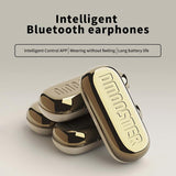 Bluetooth Earphones with Ear-mount Design - Black - Top-Down View
