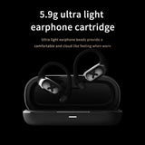 Bluetooth Earphones with Ear-mount Design - Black - Rear View