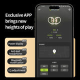 Bluetooth Earphones with Ear-mount Design - Black