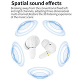Wireless In-ear Earphones with Digital Charging Case - J2 - White - Extra Image