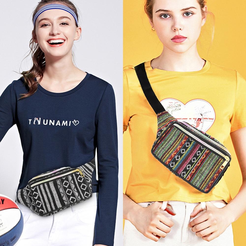 Boho Ethnic Style Waist Bag 34 X 15Cm - Style-B