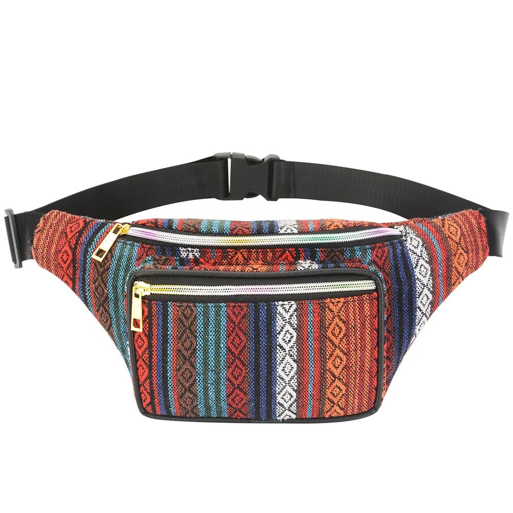 Boho Ethnic Style Waist Bag 34 X 15Cm - Style-B