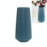 Versatile Plastic Flower Vase for Dry and Wet Arrangements - Pink - Front View