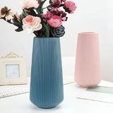 Versatile Plastic Flower Vase for Dry and Wet Arrangements - Pink - 45-Degree Angle