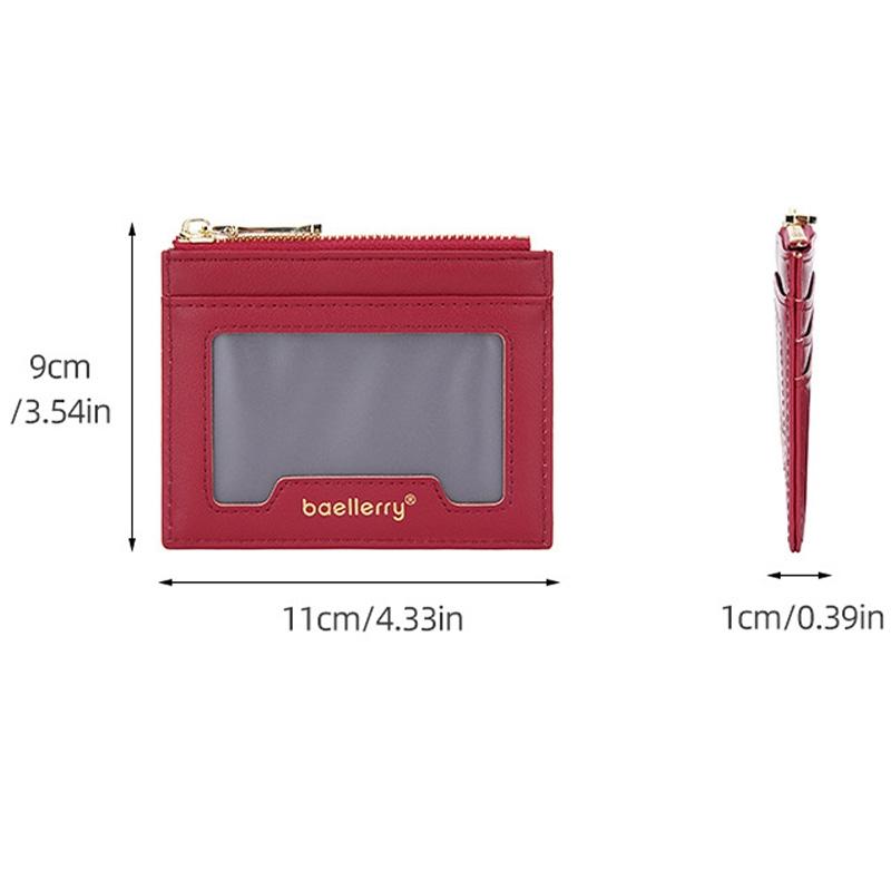 Light & Thin Card Bag Multifunctional Coin Purse - Red