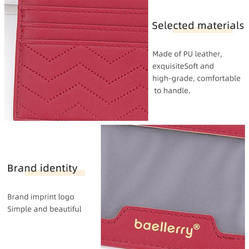 Light & Thin Card Bag Multifunctional Coin Purse - Red
