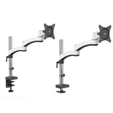 Rotating Aluminum Monitor Bracket for Lifting Lcd - Perforation - Side View
